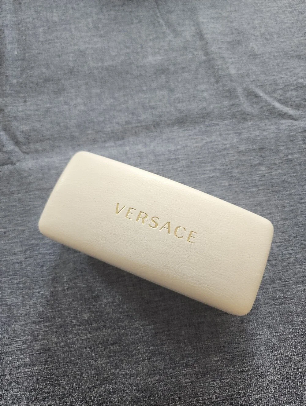 Versace Cream Sunglass Eyewear Case. Extra Large Size